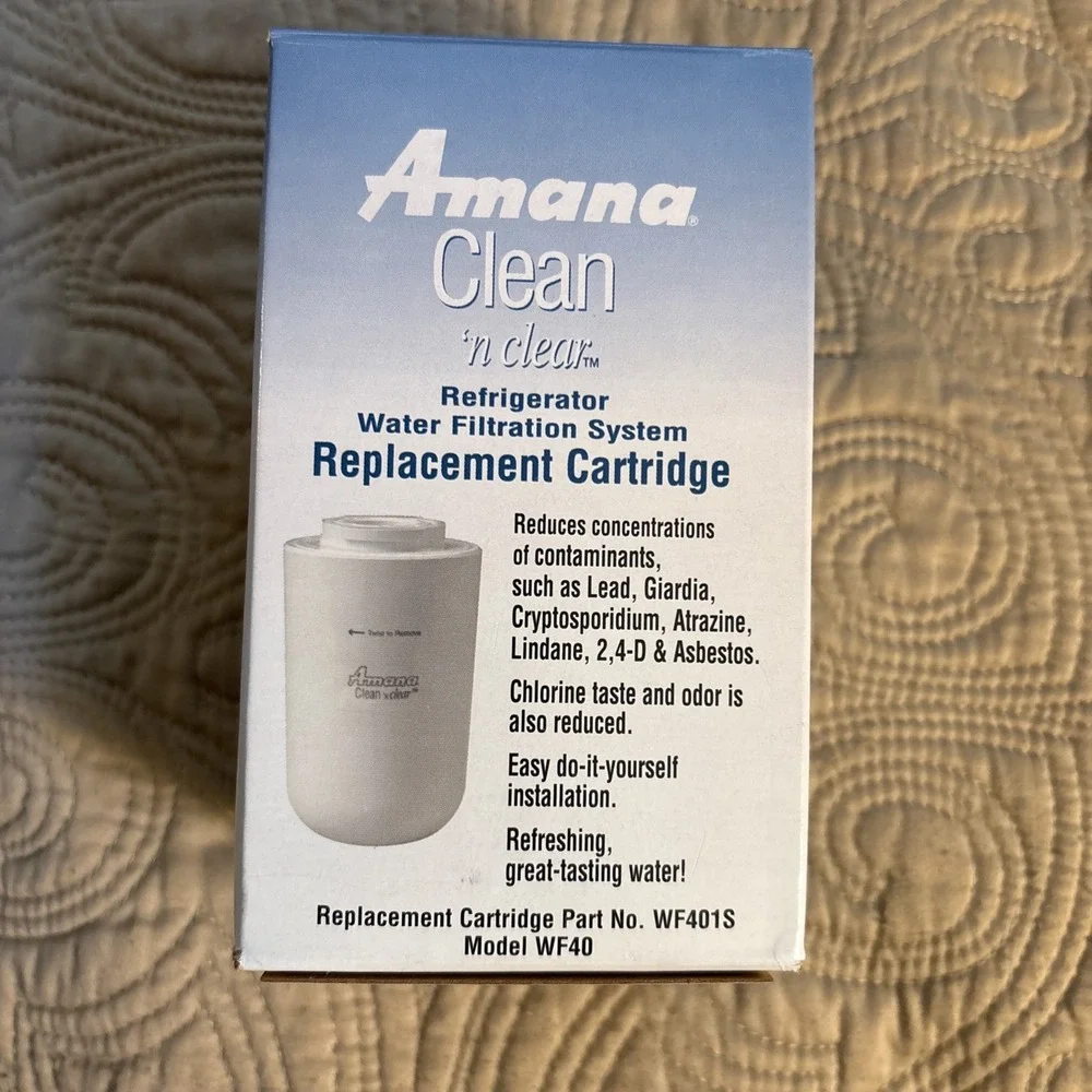 Amana Clean N Clear Model WF401 WF401S Replacement Water Filter Cartridge Sealed